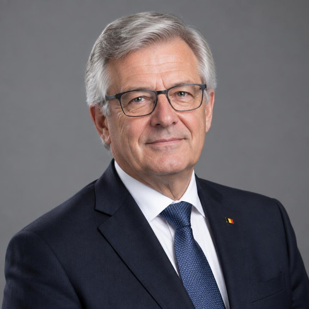 Portrait of a professional European man in his 60s wearing a suit